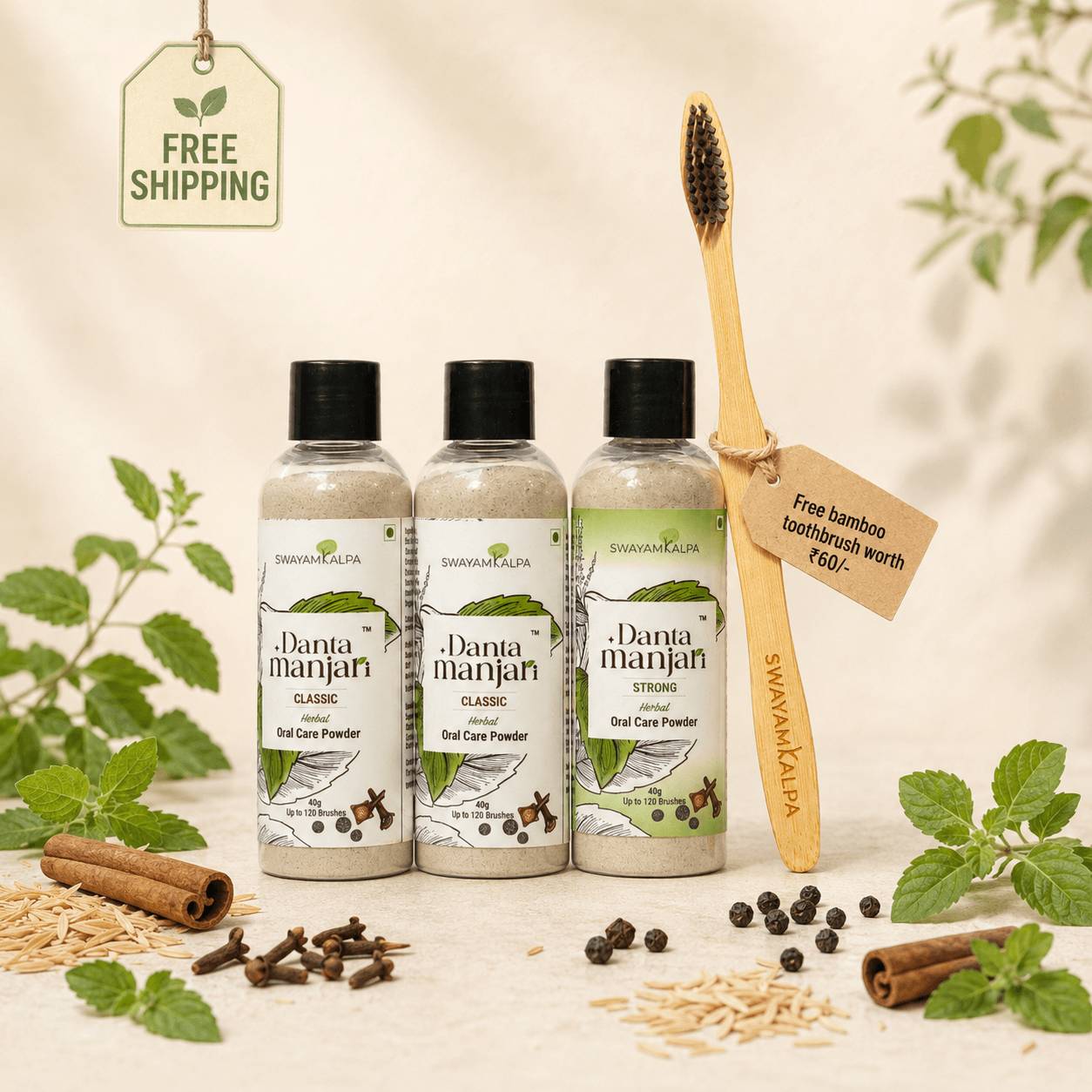 Danta Manjari Classic 2 Bottles + Strong 1 Bottle