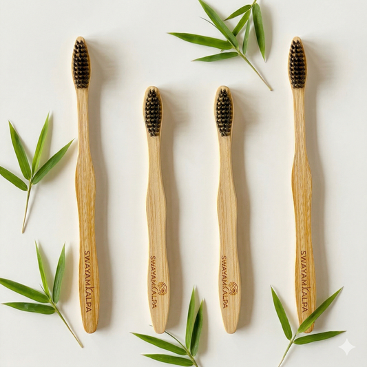 Bamboo toothbrush - Family Pack - Charcoal Infused Bristles